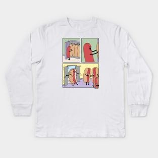 Hot Dog! Kids Long Sleeve T-Shirt